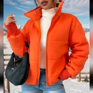 Women's Casual Oversized Padded Padded Coat Clothes Winter With Drop Shoulder